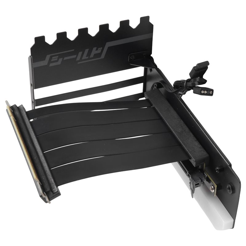 Pcie 4.0 X16 Riser Cable 90 Degree - ชุดอุปกรณ์รองรับการ์ดจอ พร้อมสายรiser PCI-E 4.0 X16 และขาจับการ์ดจอแนวตั้งประสิทธิภาพสูง