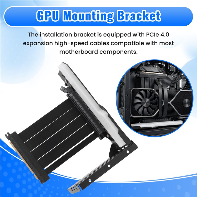 ชุดอุปกรณ์รองรับการ์ดจอ พร้อมส - Pcie 4.0 X16 Riser Cable 90 Degree บทวิจารณ์และราคา